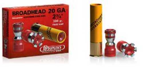 20 Gauge 2-3/4" Lead Slug  11/16 oz 5 Rounds Ddupleks USA Shotgun Ammunition